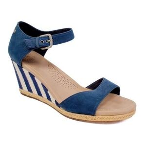 Ugg Australia Atasha Nubuck Leather Espadrille Wedge Sandal Womens Shoes Size 10